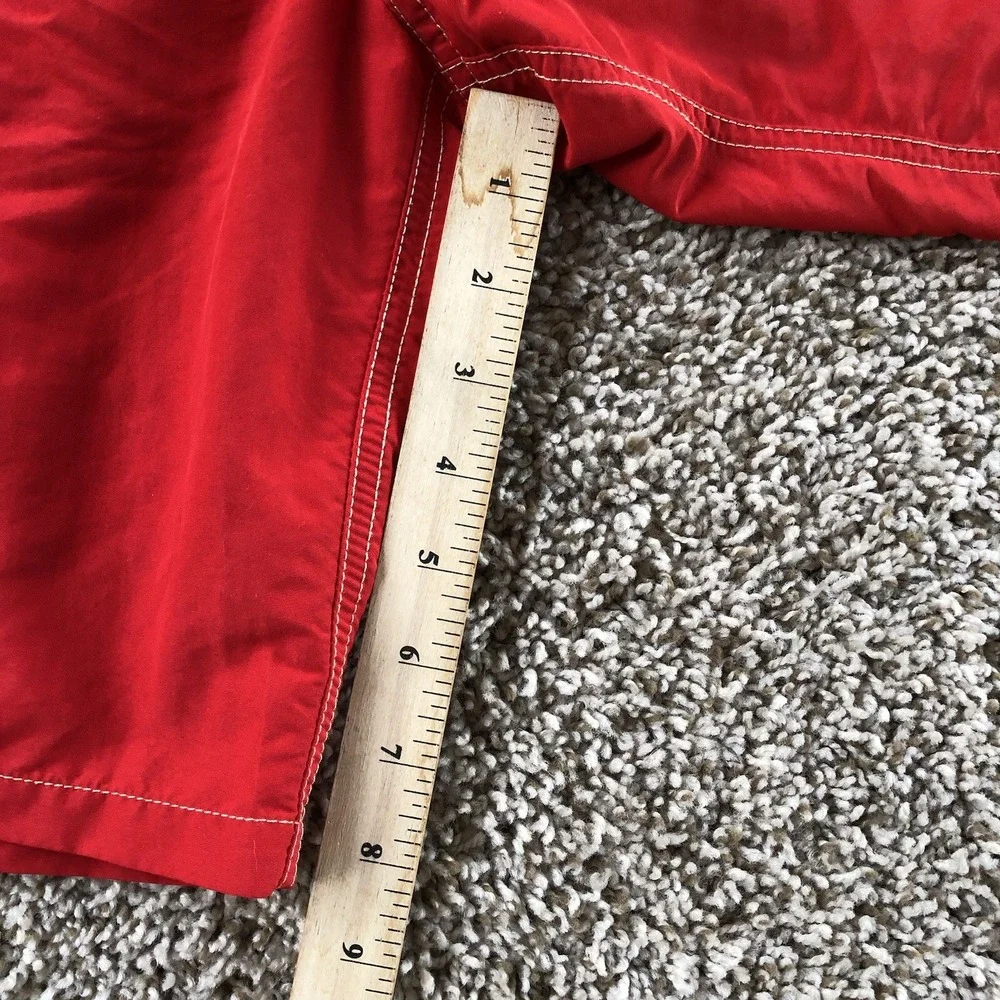 Polo Ralph Lauren Swim Trunks Mens Medium Red Board Lined Pockets Beach Resort